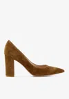 Gianvito Rossi Piper 85 Suede Leather Pumps