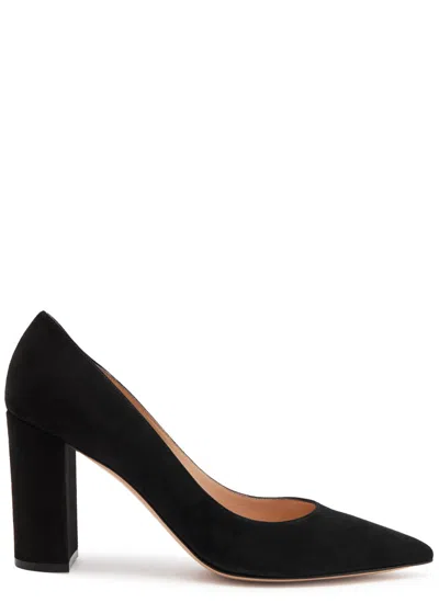 Gianvito Rossi Piper 85 Suede Pumps In Black