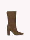 Gianvito Rossi Piper Bootie 85 In Brown