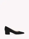 Gianvito Rossi Piper Pump 45 Suede Pumps In Black Suede
