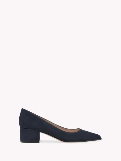 Gianvito Rossi Piper Pump 45 In Blue