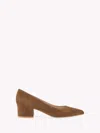 Gianvito Rossi Piper 40mm Suede Pumps In Brown