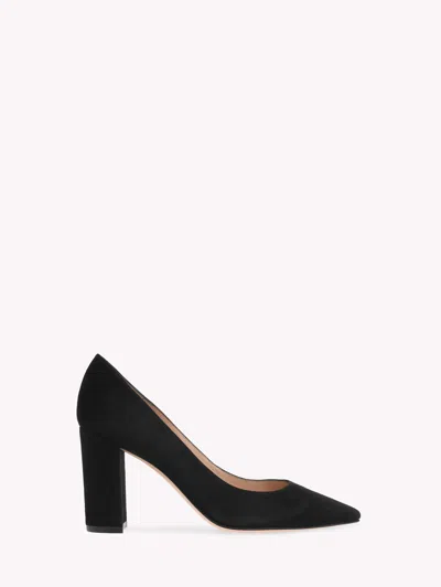 Gianvito Rossi Piper Pump 85 In Black Suede