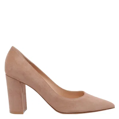 Gianvito Rossi Piper Pointed-toe Pumps In Brown