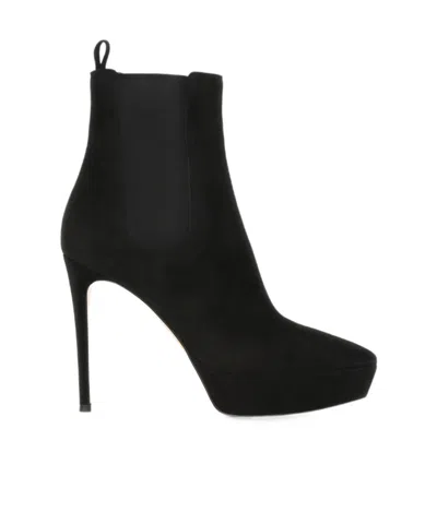 Gianvito Rossi Platform Ankle Boots In Black