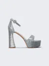 Gianvito Rossi Sequin Embellished Platform Sandal 70 In Hologram In Multi