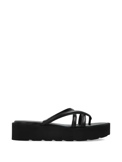 Gianvito Rossi Platform Strappy Sandals In Black
