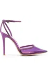 Gianvito Rossi 105 Crystal-embellished Plexiglass Pumps In Purple