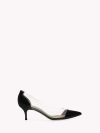 Gianvito Rossi Plexi 55 Pvc Pumps In Black Patent Leather In Black