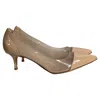 Gianvito Rossi Plexi 55 Pvc Pumps In Beige Patent Leather In Beige