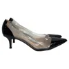 Gianvito Rossi Plexi 55 Pvc Pumps In Black Patent Leather
