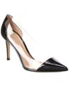 Gianvito Rossi Plexi 100 Pvc Pumps In Black Suede In Black