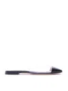 Gianvito Rossi Plexi Flat Slingback In Negro