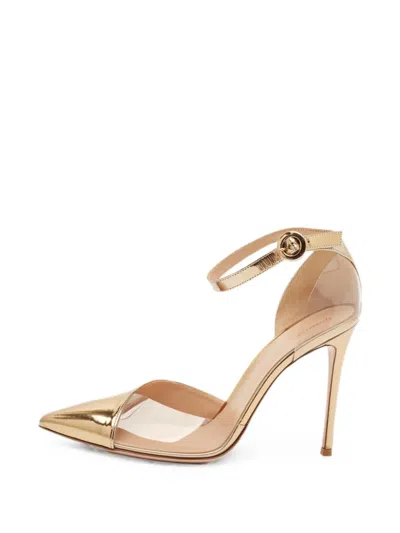 Pre-owned Gianvito Rossi Plexi Heeled Pumps In White