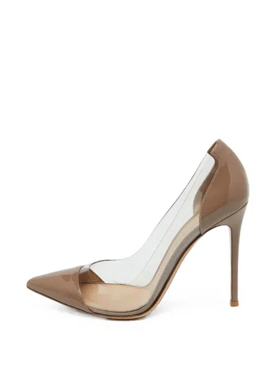 Pre-owned Gianvito Rossi Plexi Patent Leather Pumps In Pink