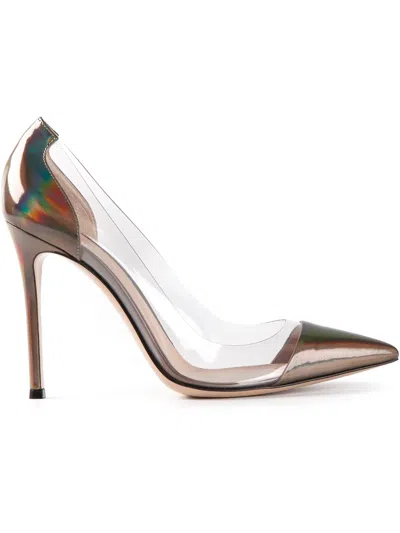 Gianvito Rossi 'plexi' Pumps In Metallic