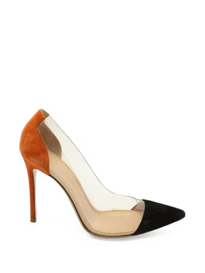 Pre-owned Gianvito Rossi Plexi Pumps In Orange