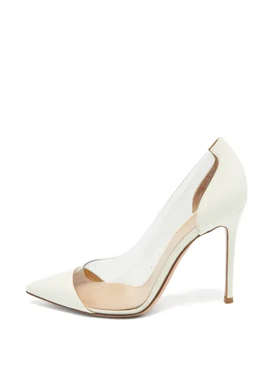 Pre-owned Gianvito Rossi Plexi Pumps In White