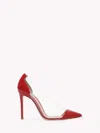 Gianvito Rossi Plexi Pumps In Red