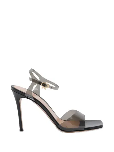 Gianvito Rossi Plexi Sandals In Black