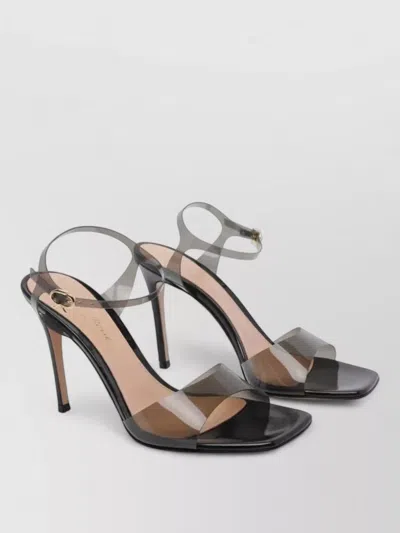 Gianvito Rossi Plexi Sandals Open Square Toe Design In Multi