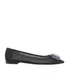 Gianvito Rossi Crystal-embellished Ballet Flats In Black