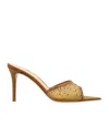 Gianvito Rossi 85mm Rania Crystal-embellished Sandals In Brown