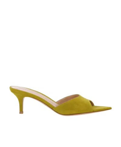 Gianvito Rossi Pointed High-heeled Sandals In Brown