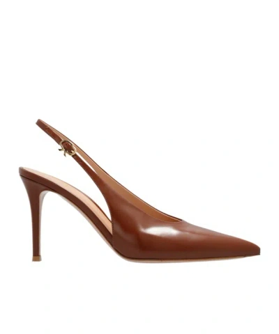 GIANVITO ROSSI GIANVITO ROSSI ROBBIE POINTED TOE SLINGBACK PUMPS