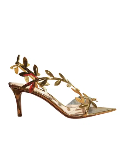 Gianvito Rossi Pointed High-heeled Sandals In Brown