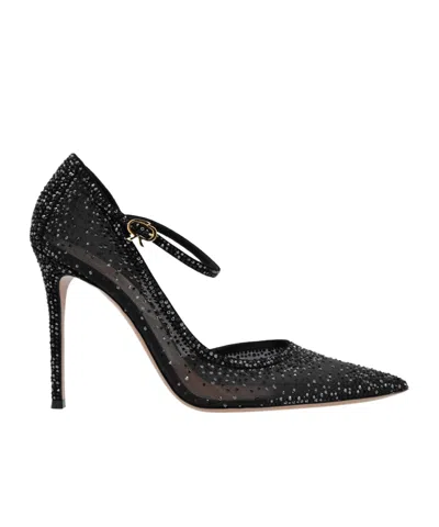 GIANVITO ROSSI GIANVITO ROSSI CRYSTAL ADORNED PUMPS