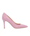 Gianvito Rossi 85 Leather Pumps Women In Pink