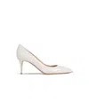 Gianvito Rossi 70mm Leather Pumps In White
