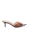 Gianvito Rossi Pointed Open-toed High-heeled Sandals In Nude