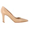 Gianvito Rossi Gianvito Pumps In Beige Patent Leather