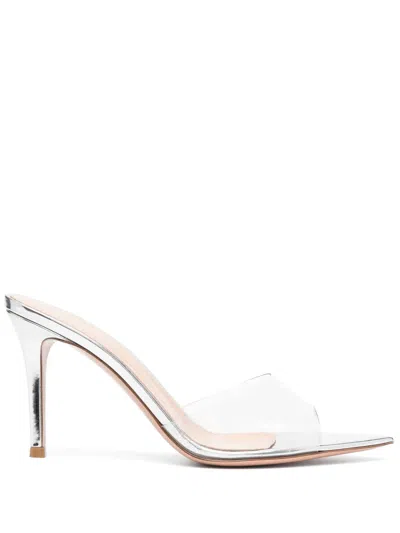 Gianvito Rossi Pointed Soft Plexi Sandals With 85mm Heel Height In Transparent