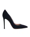 GIANVITO ROSSI POINTED SUEDE PUMPS