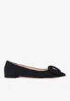 Gianvito Rossi Womens Black Venezia Buckle-embellished Suede Pumps In Black