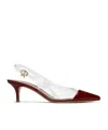 Gianvito Rossi Pointed Toe High Heel Sandals In White