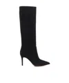 Gianvito Rossi Pointed Toe High Heeled Boots In Black