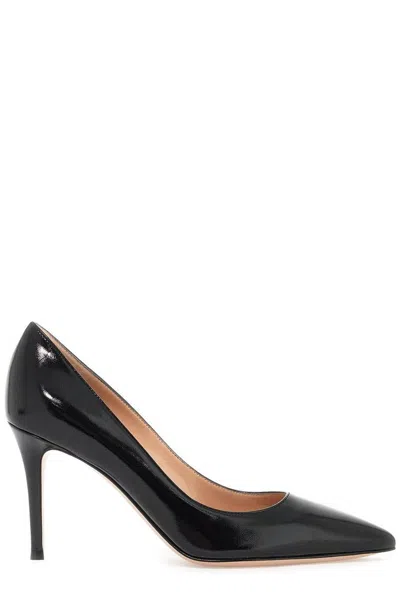 Gianvito Rossi Pointed Toe High Heeled Pumps In Black