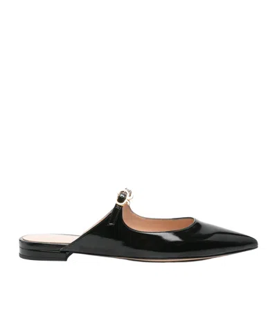 Gianvito Rossi Pointed Toe Mules In Black