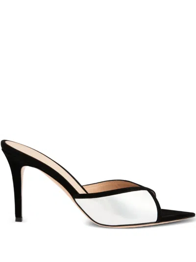 Gianvito Rossi Spitze Mules In Black