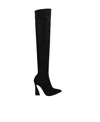 Gianvito Rossi Stretch Twill 100mm Over-the-knee Boots In Black