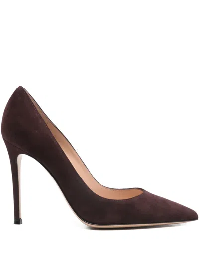 Gianvito Rossi Pointed-toe Pumps In Brown