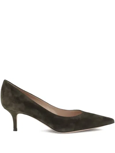 Gianvito Rossi Pointed-toe Pumps In Green