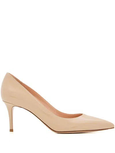 Gianvito Rossi Pointed-toe Pumps In Neutrals