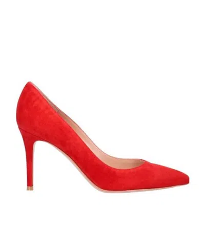Gianvito Rossi Pointed Toe Pumps In Red
