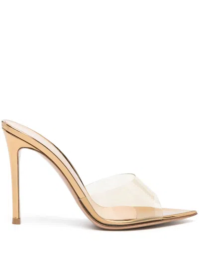 Gianvito Rossi Pointed Toe Sandals With 105 Mm Heel Height In Transparent