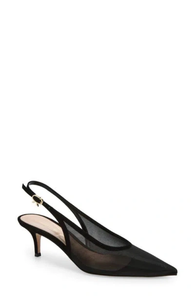 GIANVITO ROSSI GIANVITO ROSSI POINTED TOE SLINGBACK PUMP